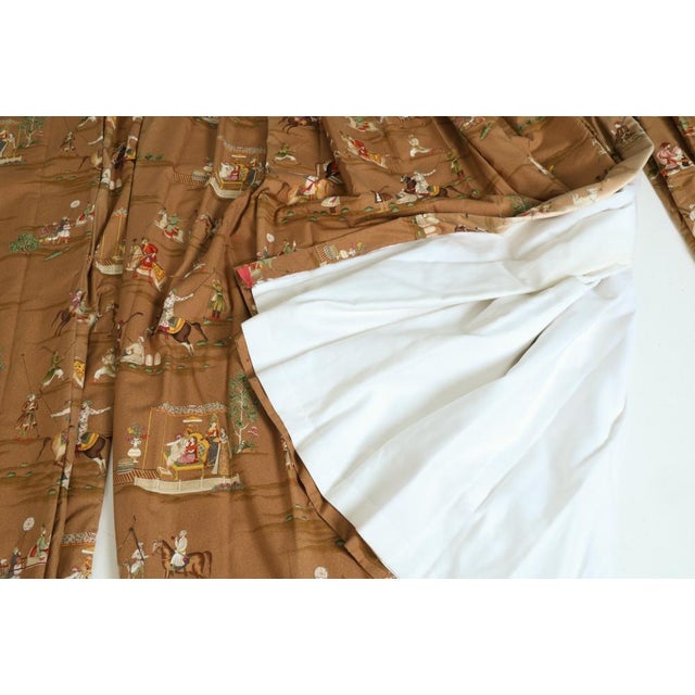Vintage Drapery Curtain Panels- Group of Four For Sale - Image 10 of 10
