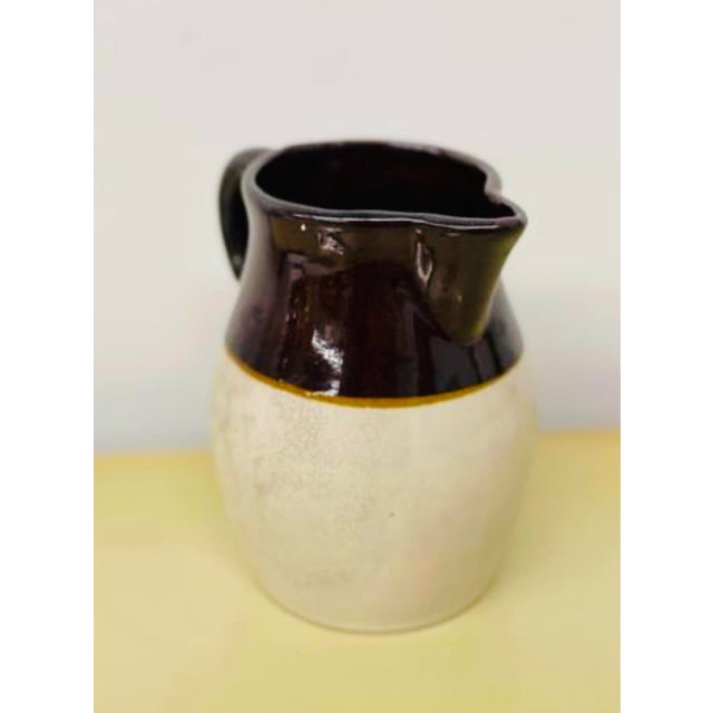 Roseville Pottery Vintage 1960’s Roseville Pottery Pitcher For Sale - Image 4 of 7