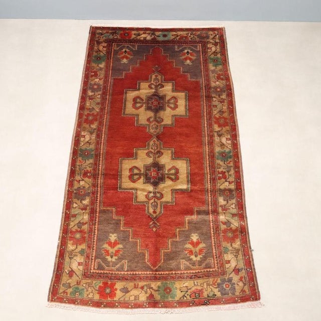 Vintage Turkish Jorun Rug For Sale - Image 3 of 9