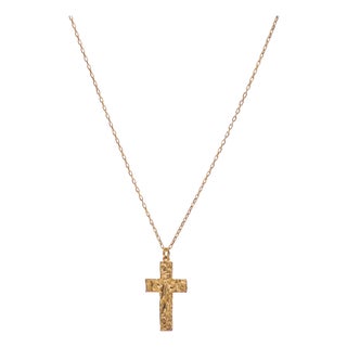 Divine Faith Minimalist Cross Necklace For Sale