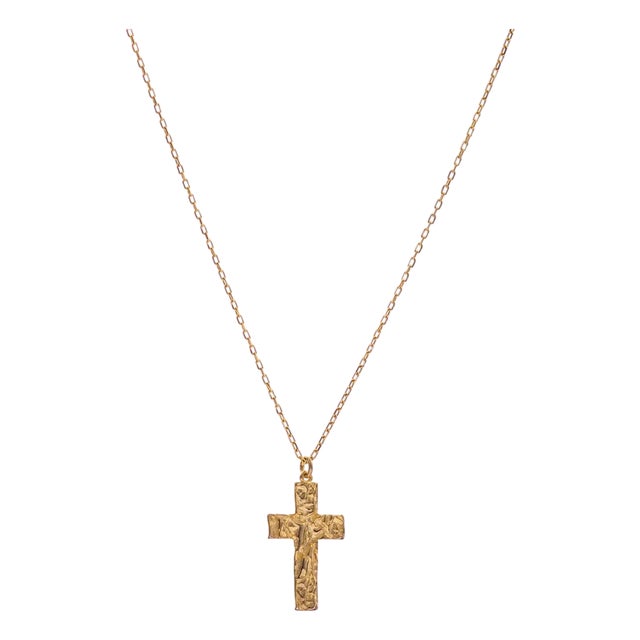 Divine Faith Minimalist Cross Necklace For Sale