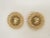 Modern 1970s Vintage Richelieu Matte Gold Carved Earrings - 2 Pieces For Sale - Image 3 of 5