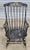 American Black Hitchcock Style Windsor Arm Rocking Chair Harvest Stencil Gold Accents For Sale - Image 3 of 8