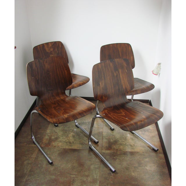 Flötotto Chairs by Kusch+Co, 1960s, Set of 4 For Sale - Image 4 of 15