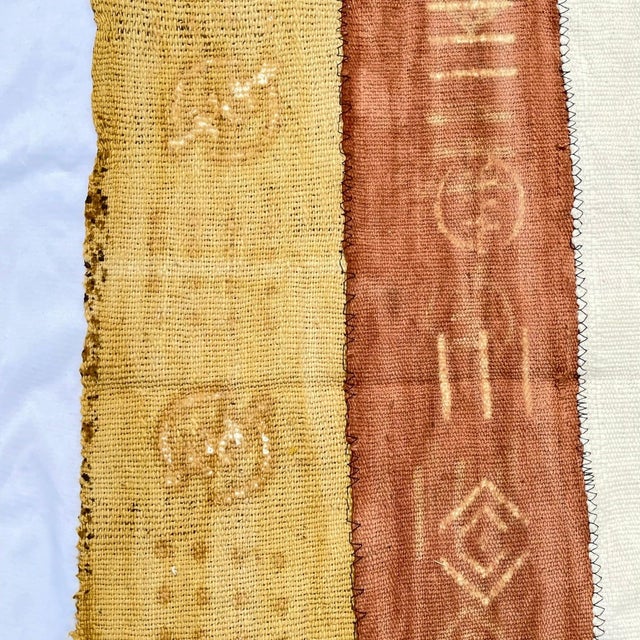Early 20th Century Mudcloth Multi Colored Textile Mali 67x40 Inch For Sale In Denver - Image 6 of 12