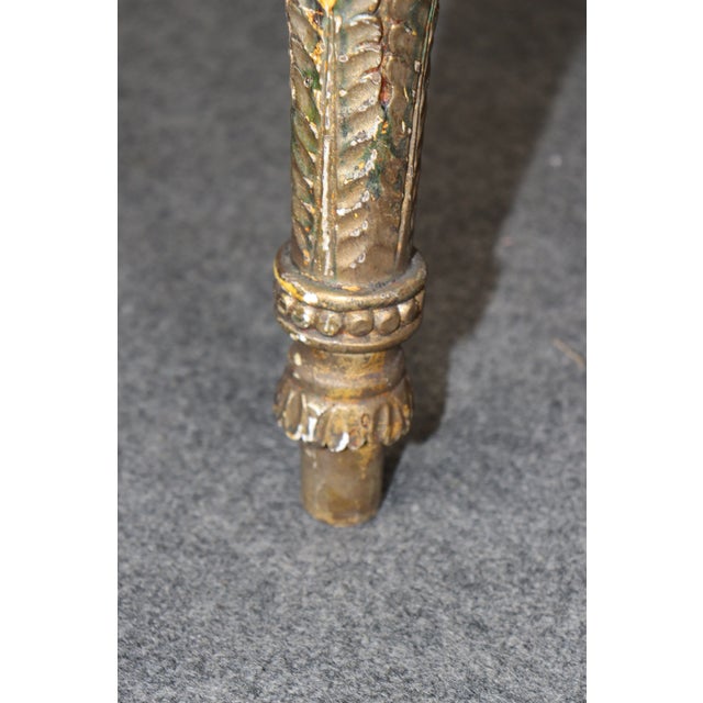 Fine Quality Faux Marble Top Neoclassical Theodore Alexander Console Table For Sale - Image 9 of 10