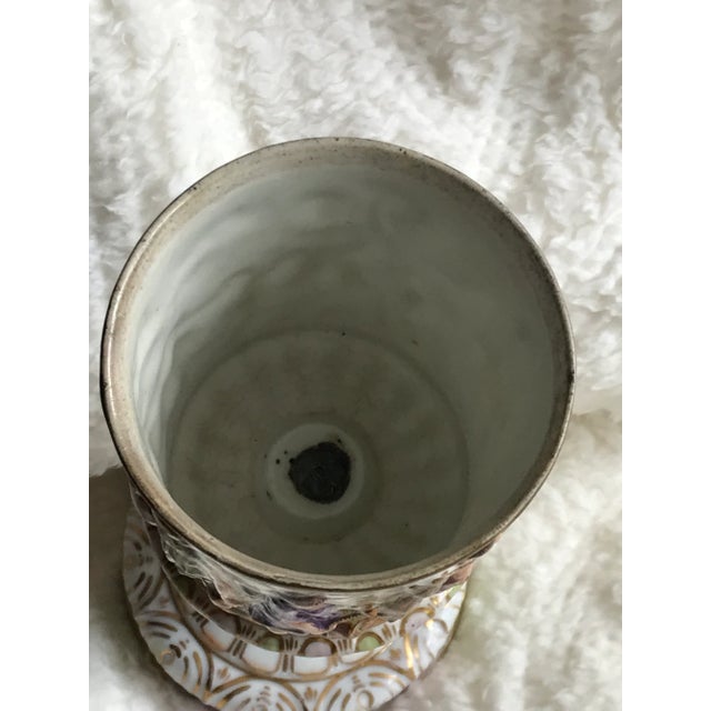 18th Century Capodimonte Raised Relief Porcelain Greek Mythological Chalice For Sale - Image 12 of 13