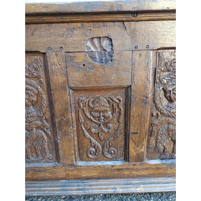 High Chest in Oak For Sale - Image 11 of 18