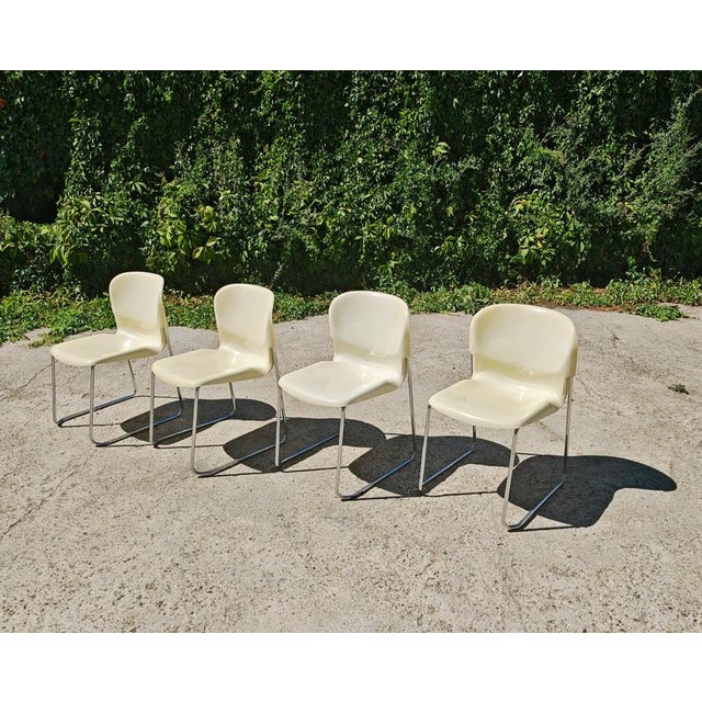 In this listing you will find Space Age Stackable Swing Chairs, Model SM400 K designed by Gerd Lange for Drabert. The...