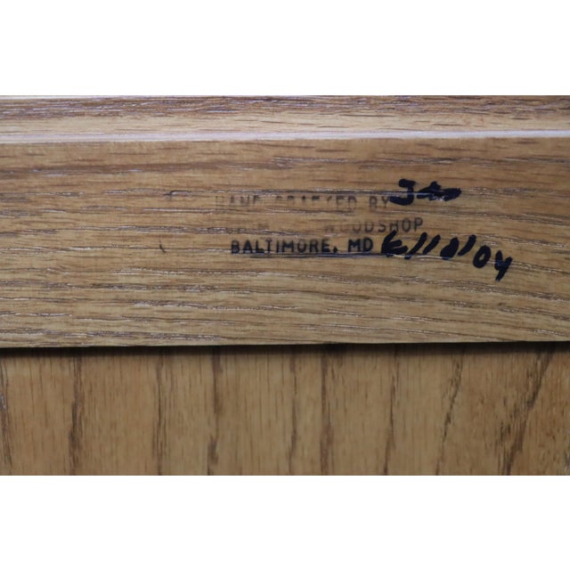 Brown Benchmade Oak Corner Cabinet For Sale - Image 8 of 9