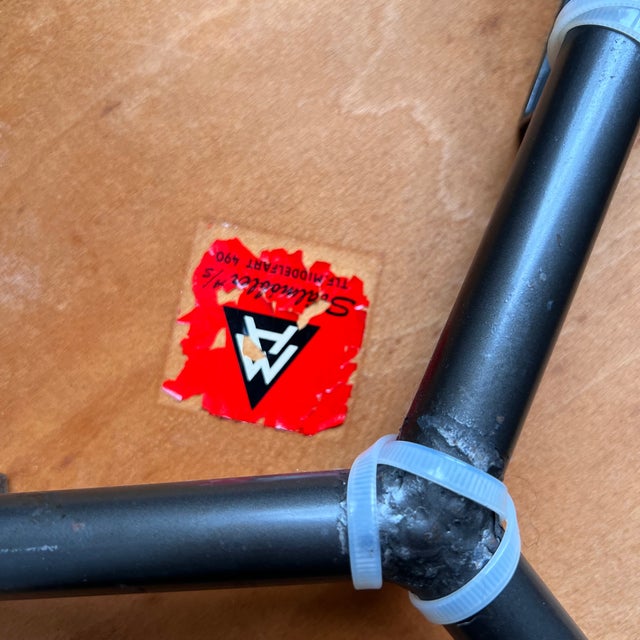 1950s Stalmobler Mid Century Danish 3 Leg Dot Stools Pair Steel Teak MCM For Sale - Image 16 of 18