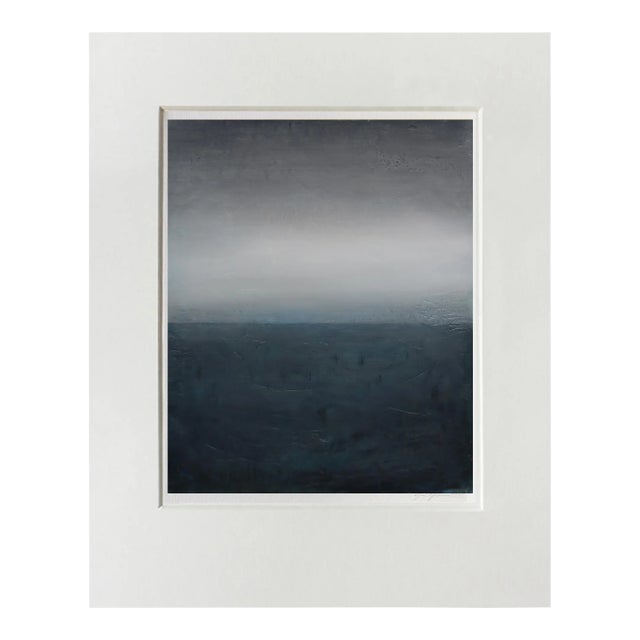 Contemporary Abstract Cold Wax, Oil Stick and Mixed Media on Canvas Paper "Umi 6" by Janise Yntema For Sale