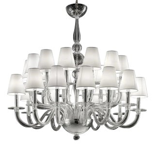 Transparent Murano Glass Chandelier by Simoeng for Simoeng For Sale