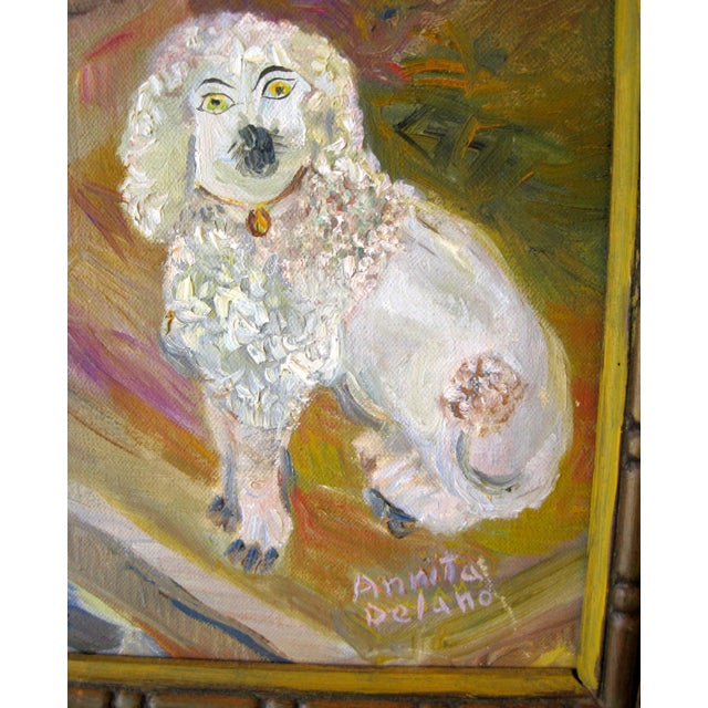 Vintage Mid-Century Annita Delano Nude Portrait With Dogs Painting For Sale - Image 4 of 10
