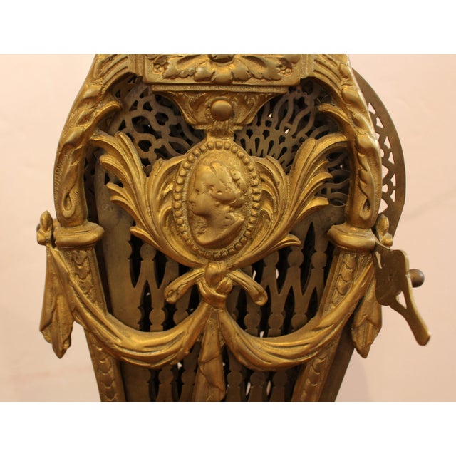 Circa 1900 English Brass Fireplace Fan For Sale In Raleigh - Image 6 of 8