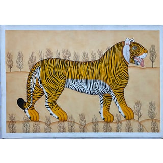 Tiger Original Hand Painted Painting on Canvas For Sale