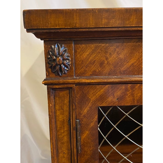 Late 19th Century Regency Style Mahogany Cabinet Sideboard Bookcase For Sale - Image 11 of 14