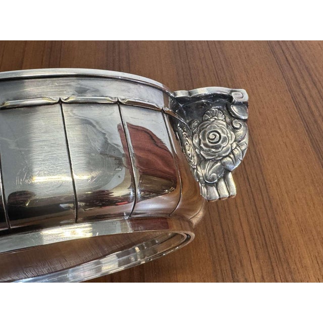 Art Deco Silver-Plated Metal Planter by Saglier Frères, 1930s For Sale - Image 10 of 16