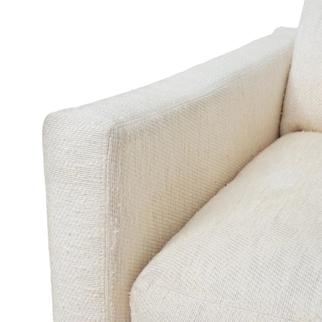 Tweed, Plinth Base Three Seater Sofa, 1970s For Sale - Image 4 of 6