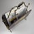 Wood Vintage Magazine Rack, Italy, 1950s For Sale - Image 7 of 18
