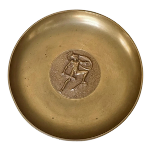Tinos Denmark Deco Bronze Dish Neoclassic Warrior