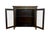 English Mid-Century Regency / Directoire Style Black & Gilt Painted Cabinet / Bookcase / Bar With Inset Wire Screen & Key, Attrib. To Baker Furniture For Sale - Image 3 of 12