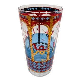 Cera Glass 22k Venice Gondola Italian Glasses- Set of 12 For Sale
