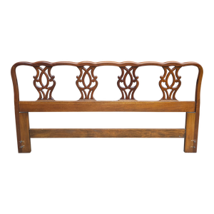 Henredon Fine Furniture Chippendale Style Mahogany King Size Headboard
