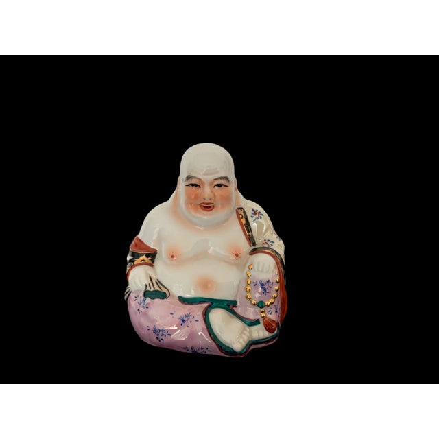 A beautifully hand painted Hotei Buddah. This happy Buddah brings your home joy. Place in the East direction.