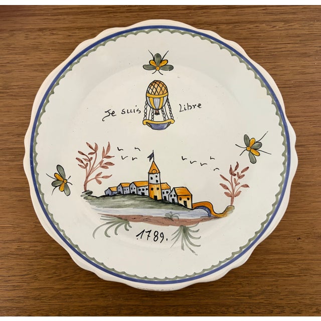 French Vintage 1967 French La Révolution Hand-Painted Stoneware Dinnerware Set, 49 Pieces For Sale - Image 3 of 15