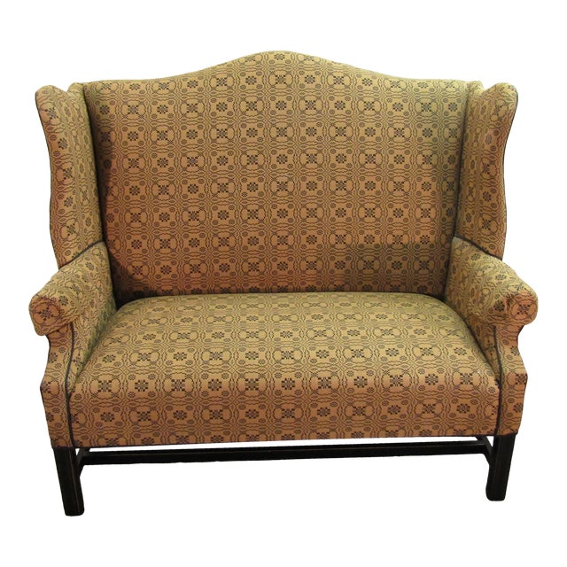 Johnston Benchworks Wingback Settee Chairish