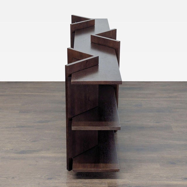 CB2 Cb2 Sommet Brown Oak Console Table For Sale - Image 4 of 8