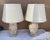 1970s Rustic European Woven Oak Painted Table Lamps With Shades - a Pair For Sale - Image 4 of 11