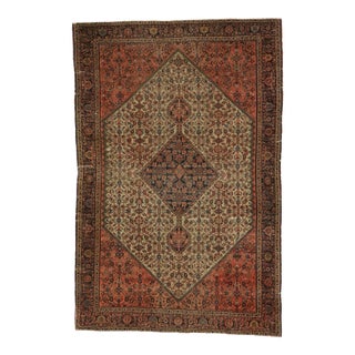 Antique Persian Farahan Rug For Sale