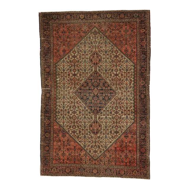 Antique Persian Farahan Rug For Sale