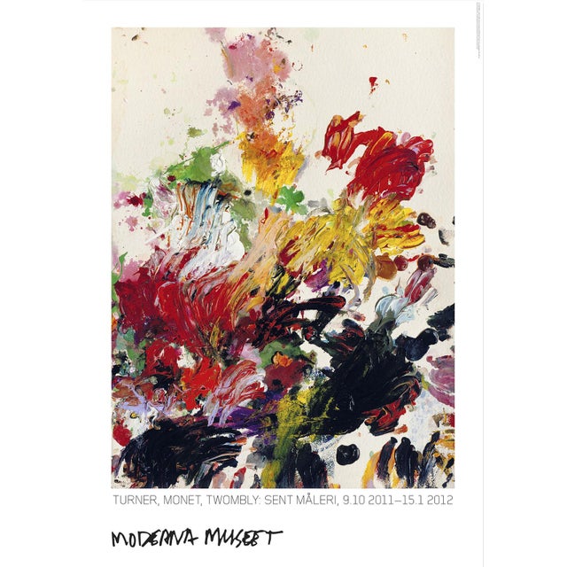 Cy Twombly Untitled Official Exhibition Poster Dimensions: 27.5 x 39.25 in / 70 x 100 cm Sold unframed