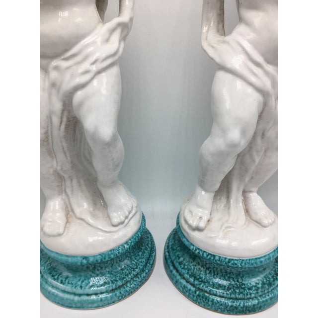 1970s Italian Cherubs on Stand - a Pair For Sale - Image 4 of 8