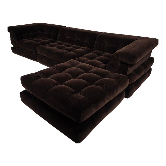 Mah Jong Sofa by Hans Hopfer for Roche Bobois, 1970s, Set of 11 For Sale