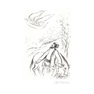 Ira Moskowitz Etching for Isaac Bashevis Singer Portfolio For Sale