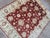 Burgundy Handmade Vintage Afghan Zigler Rug 5.1' X 6.4', 1980s For Sale - Image 8 of 11