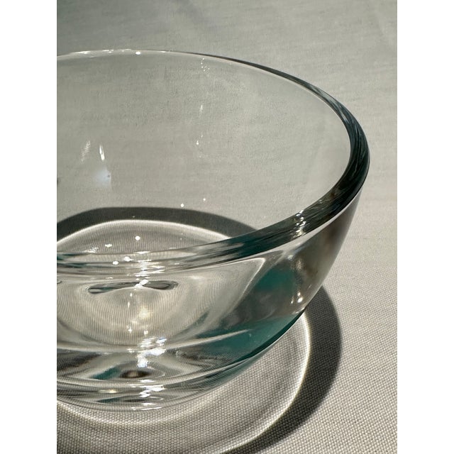 Early 21st Century Tiffany and Co Crystal Apple Trinket Jar Covered Dish With Original Box For Sale - Image 5 of 11