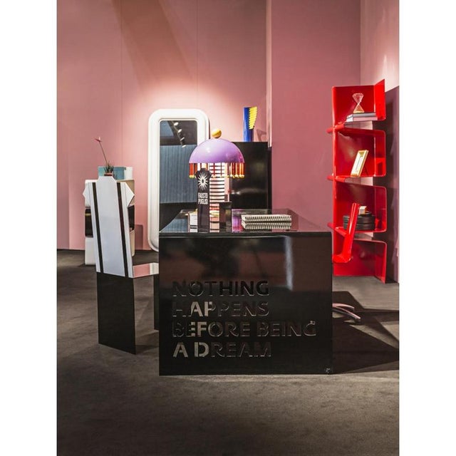 Contemporary Plex Rectangular Dining Table in Powder-Coated Aluminum by Altreforme For Sale - Image 3 of 12