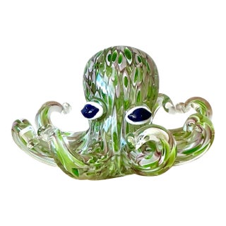 Vintage Boho Art Glass Octopus For Sale