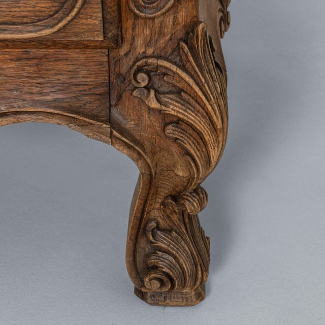 1850s French Louis XV Chest of Drawers With Marble Top For Sale - Image 11 of 18