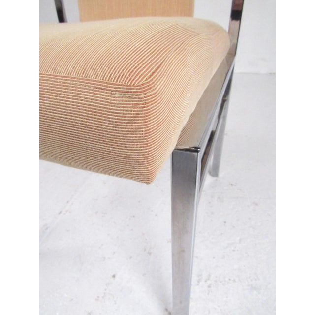 Late 20th Century Modern Chrome Dining Chairs - 6 Pieces For Sale - Image 4 of 12