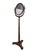 Wood Antique Style Adjustable Pedestal Cheval Shaving Mirror For Sale - Image 7 of 7