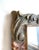 1970s Vintage Molded Resin Accent Mirror With Faux Carved Wood Flower Embellishments For Sale - Image 5 of 10