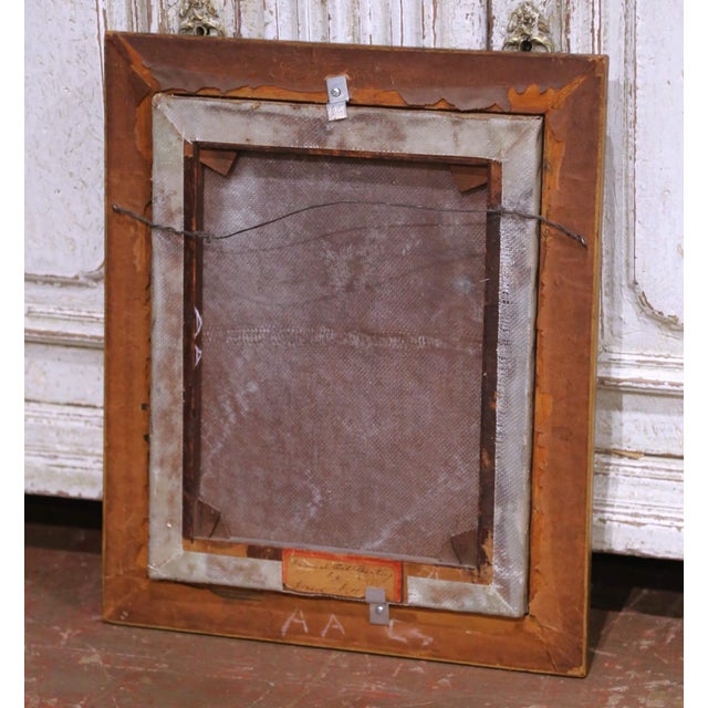 19th Century English Farmyard Oil on Canvas Painting Signed Howard Hill For Sale - Image 10 of 11