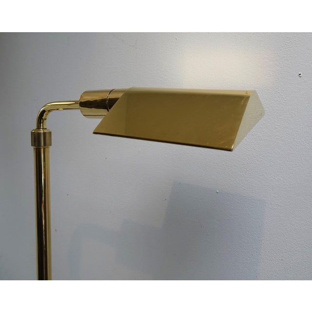 Adjustable Brass Reading Lamp attributed to Christian Liaigre, France, 1970s For Sale - Image 14 of 18
