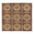 Antique 19th Century Aubusson Square Rug With Bold Floral Medallion - Rug & Kilim For Sale